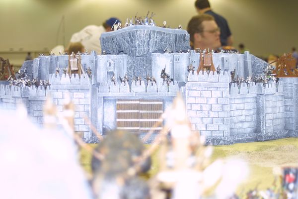 Keywords: LOTR Minas Tirith Grond Battle Helms Deep GW Games Workshop terrain custom customhobby customhobby.com gamesworkshop