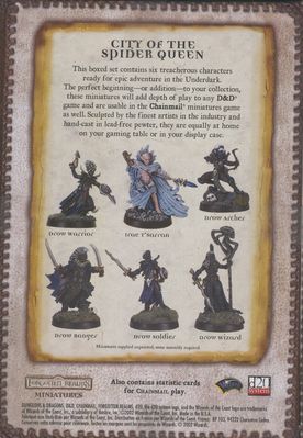 D&D Forgotten Realms City of the Spider Queen (back)
