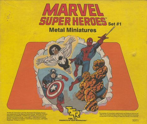 TSR 5371 Marvel Super Heroes Metal Miniatures (front)
